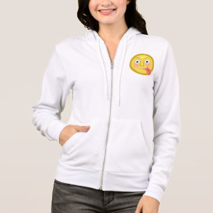 Tunga Ut Emoji Roligt Fånigt Ansikte T Shirt