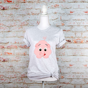Tunga ut Rosa Piggy Tee