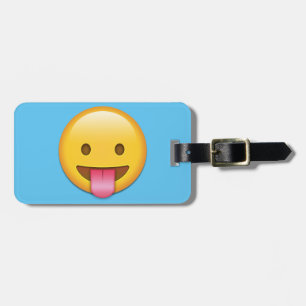 Tunga-Ut uppnosiga Emoji Bagagebricka