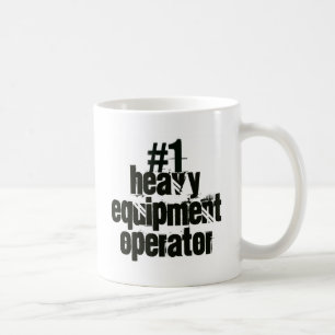 Tunga utrustningsoperatör kaffemugg