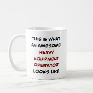 Tunga utrustningsoperatörer, fantastisk kaffemugg