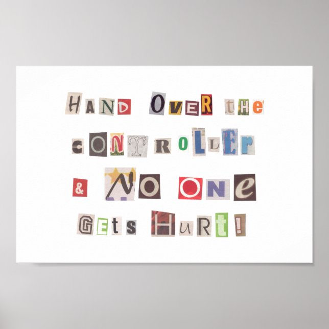 Tungan Hand över styrenhetens lösenordsbrevlåda Poster (Framsidan)