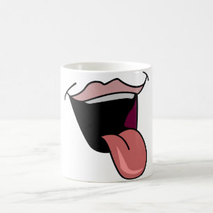 Tungan ut rånar kaffemugg