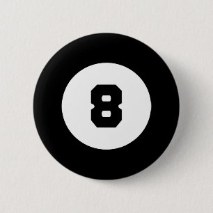 Tungande 8 Boll Magic Eight Boll Billiards Bassäng Knapp
