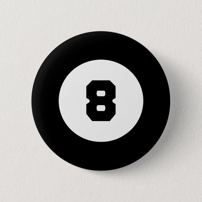 Tungande 8 Boll Magic Eight Boll Billiards Bassäng Knapp (Framsida)