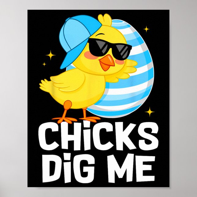 Tungande Chickar Gräver mig För manar boys Kids Sm Poster (Framsidan)