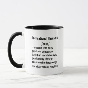 Tungande recreational Therapist-definitionsgåvor Mugg