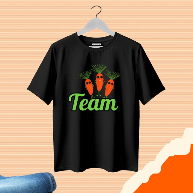 Tungande tre morötter t shirt (Skapare uppladdad)