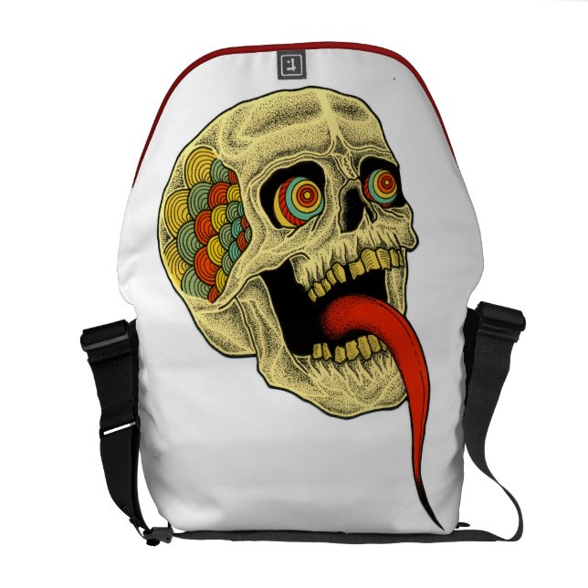 tungaskalle kurir väska (Öppen Baksida)