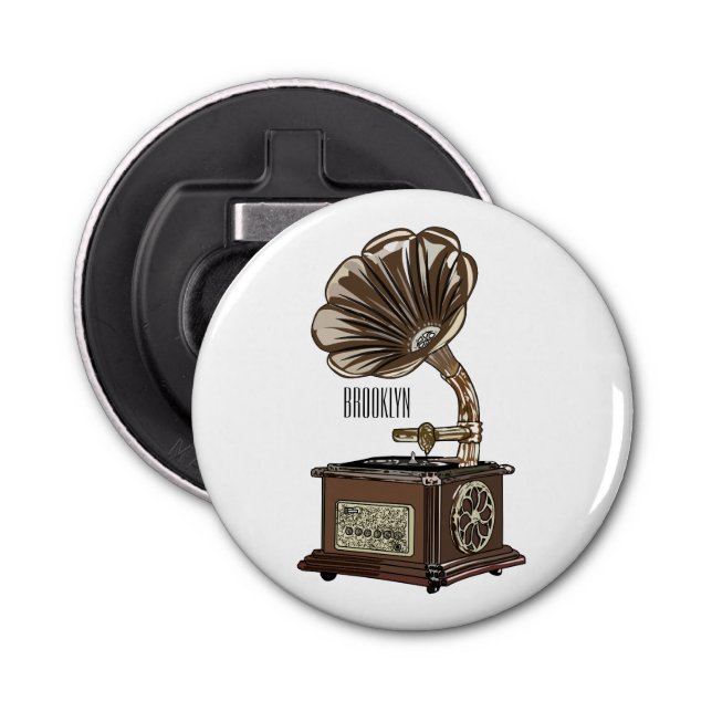 Tungbar illustration av tecknad flasköppnare (Framsidan)