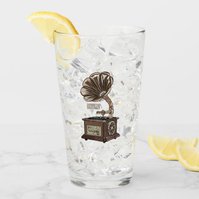 Tungbar illustration av tecknad glaskopp (Framsida Ice)