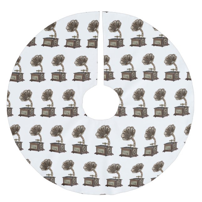 Tungbar illustration av tecknad julgransmatta borstad polyester (Framsidan)