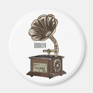 Tungbar illustration av tecknad magnet