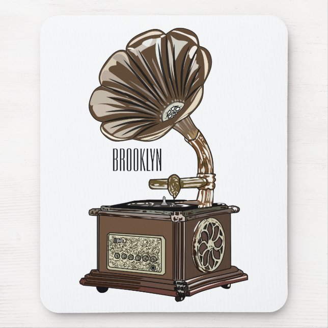 Tungbar illustration av tecknad musmatta (Framsidan)