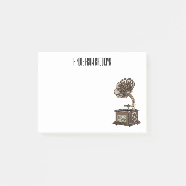 Tungbar illustration av tecknad post-it block (Framsida)