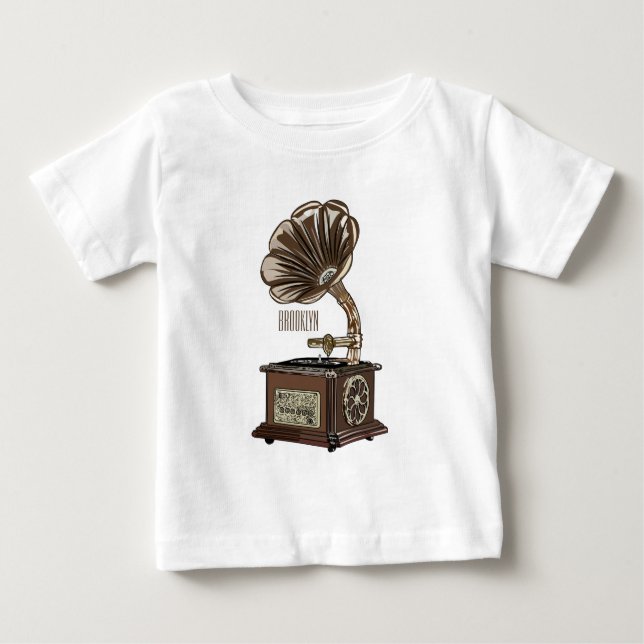 Tungbar illustration av tecknad t shirt (Framsida)