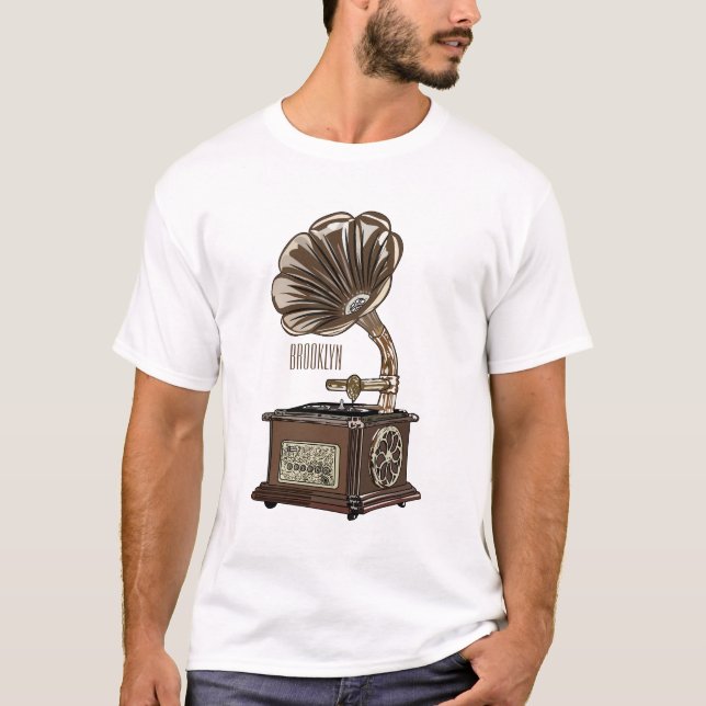 Tungbar illustration av tecknad t shirt (Framsida)