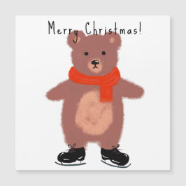 Tungbjörn på vinterrockor