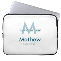 Tungblå groomsman namn brev datamakulor per