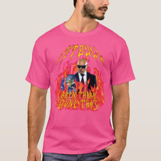 Tungbull Metall med flamma T Shirt