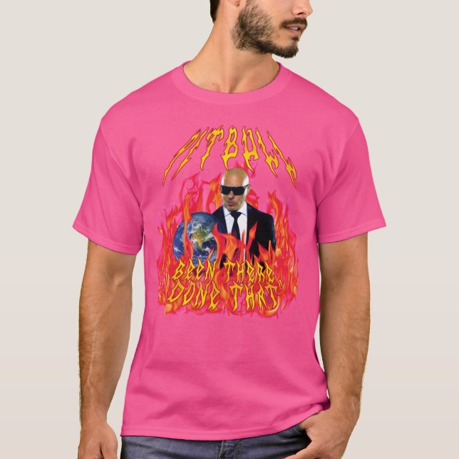Tungbull Metall med flamma T Shirt (Framsida)