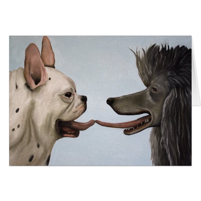 Tungkyss Hälsningskort (Framsidan Horizontal)