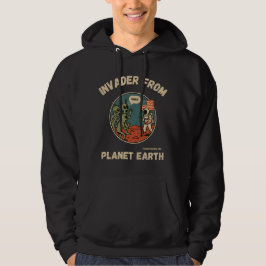 Tungliga Utomjordingar och Astronaut i rymden Hoodie