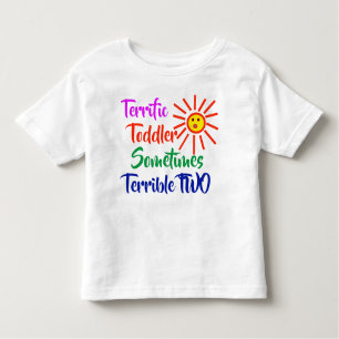 Tungnyåring 2 år gammal Kid Terrific Småbarn avsky T Shirt