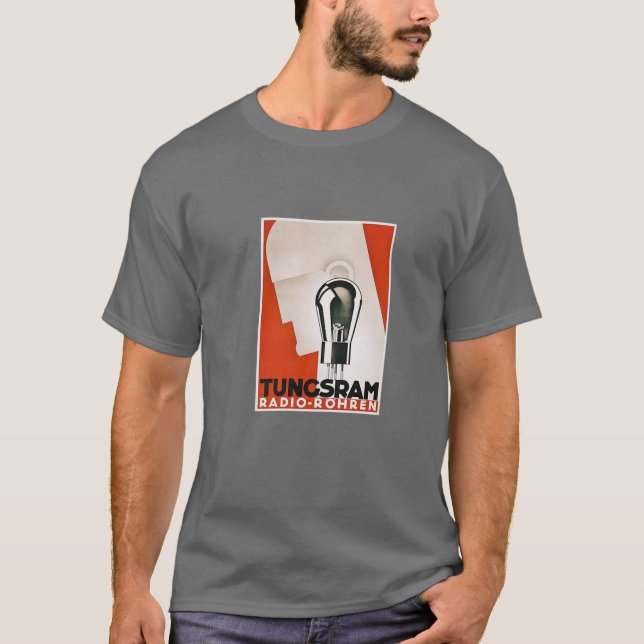 Tungsram vakuumrör tee shirt (Framsida)