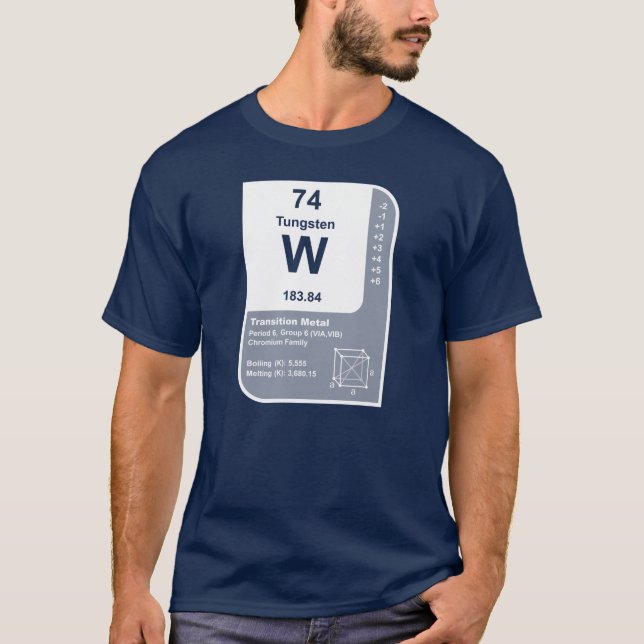 Tungsten (W) T-shirt (Framsida)