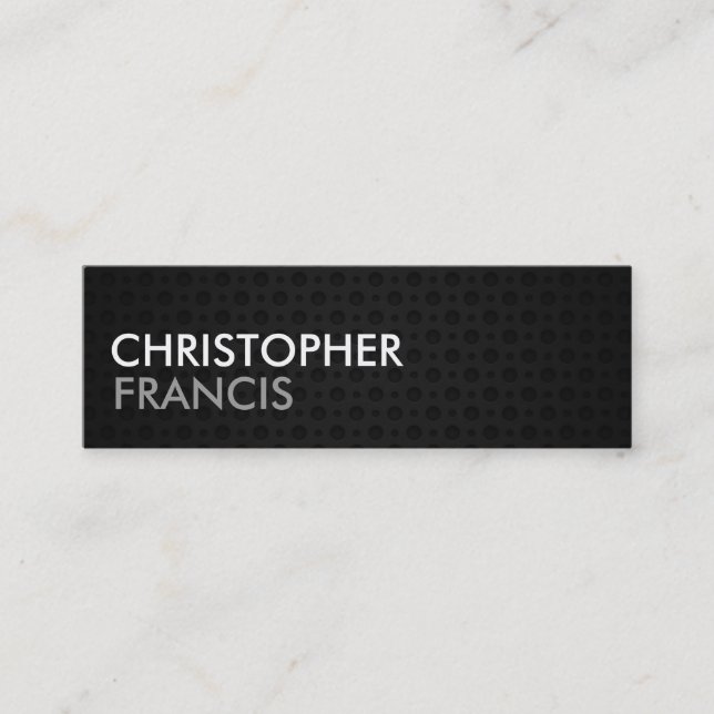 Tungstenmetall två tonar mini- kort (Framsida)