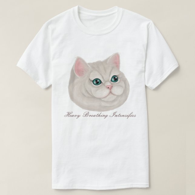 Tungt andningskatt t shirt (Design framsida)