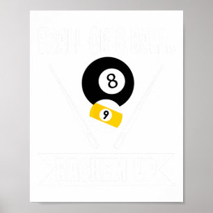 Tungt Bassäng 9 Boll eller 8 Boll har samlat upp m Poster