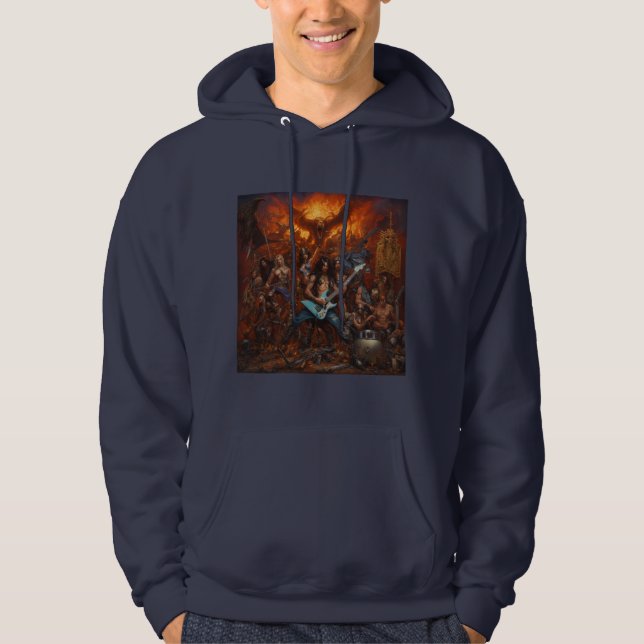 Tungt Metall Cover by Vuxen Lockwood Hoodie (Framsida)