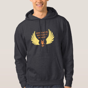 Tungt Metall Fattiga aldrig mitt hjärta. Hoodie