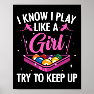 Tungt miljardformat för kvinnor Dam Girls Bassäng Poster