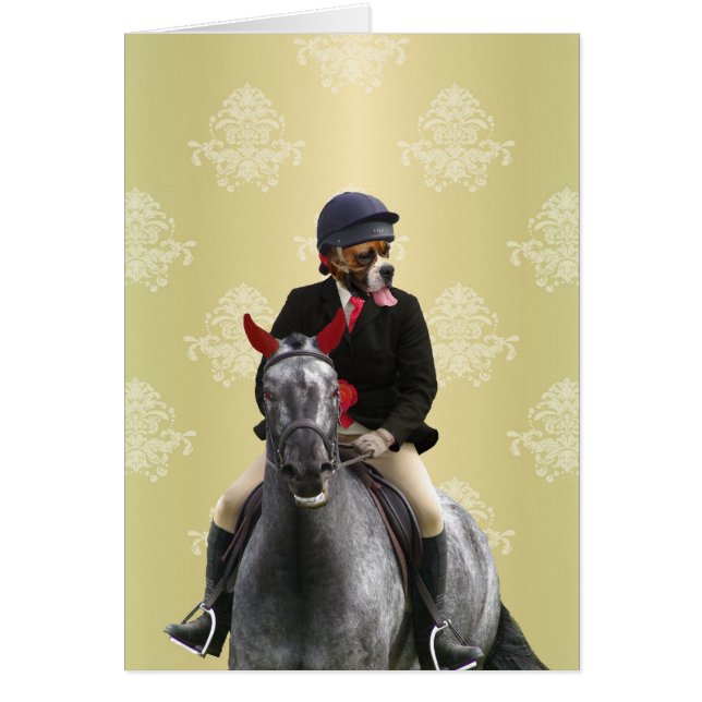 Tungt riddartecken hälsningskort (Framsidan)