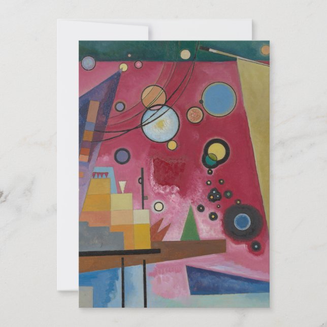 Tungt rött av Wassily Kandinsky Inbjudningar (Framsida)