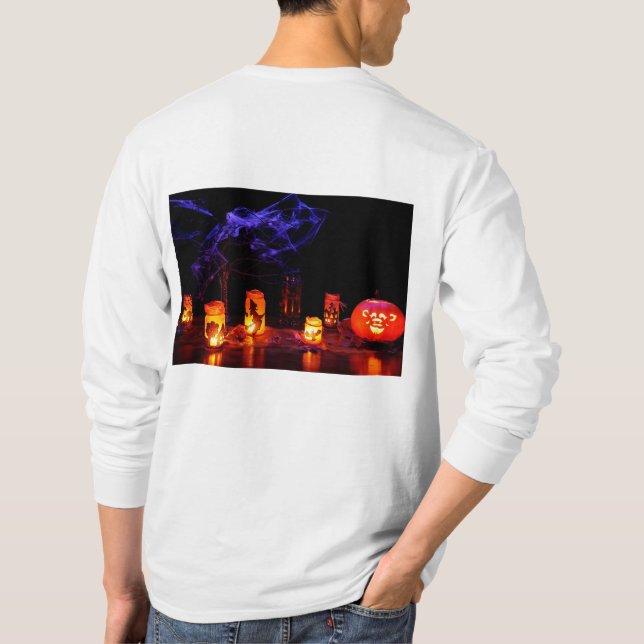 tungvikt t skjorta med lång sleeve t shirt (Baksida)