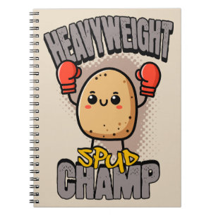 Tungvikts Potatis Champ Boxnings Potatis Anteckningsbok