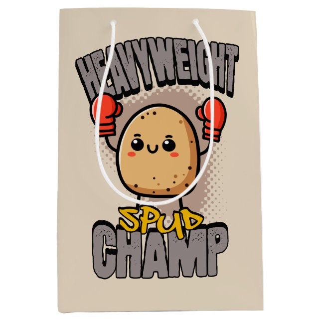 Tungvikts Spud Champ Boxning Potatis (Framsidan)