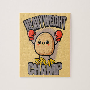 Tungvikts Spud Champ Boxning Potatis Pussel