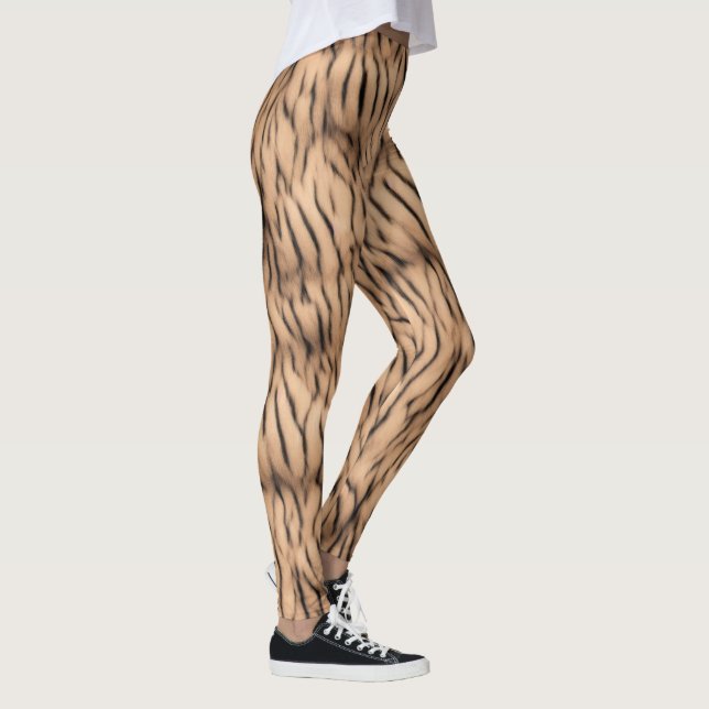 Tunin Tiger Strip Safari Light Bronze Leggings (Höger)