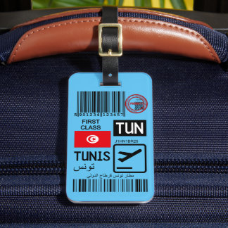 Tunis airport travel tag bagagebricka