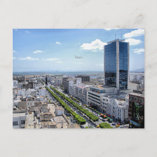 Tunis cityscape-foto vykort