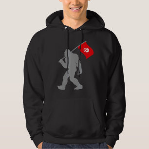 Tunis eller tunisisk Flagga på Flagga Tunisien Hoodie