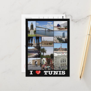 Tunis - Jag älskar - Tunisien - Vykort
