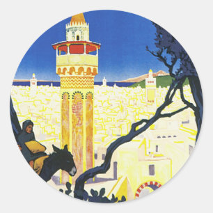 Tunis ~ L'Orient Aux Portes de Marseille Runt Klistermärke