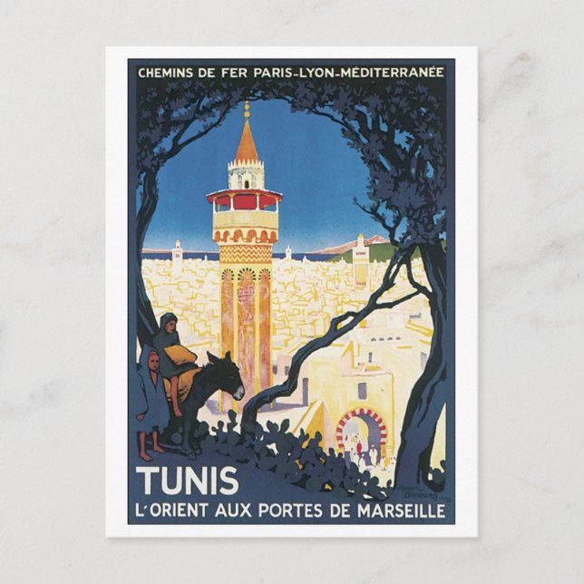 Tunis, L'Orient Aux Portes de Marsielle Vykort (Framsida)
