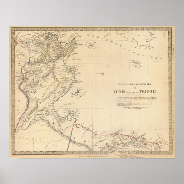 Tunis, Tripoli Poster (Framsidan)